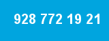 928 772 19 21